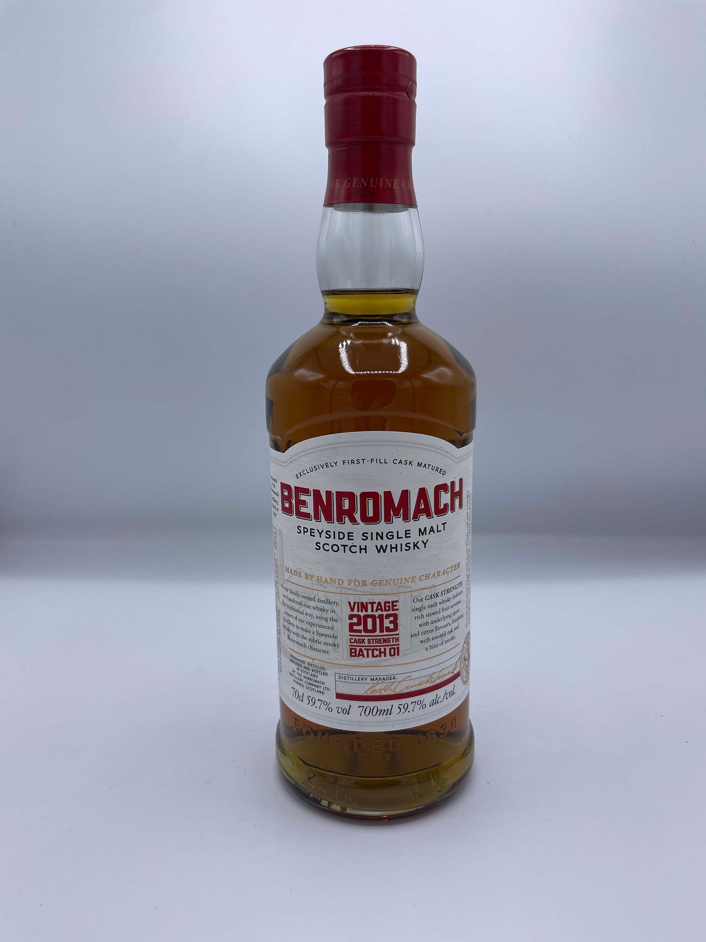 Benromach 2013 Cask Strength 0.70 lt