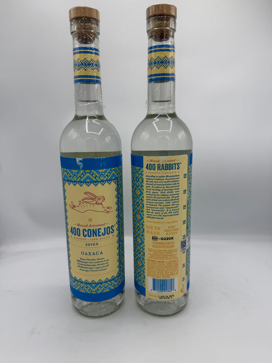 Mezcal 400 Conejos Joven 0.75 lt