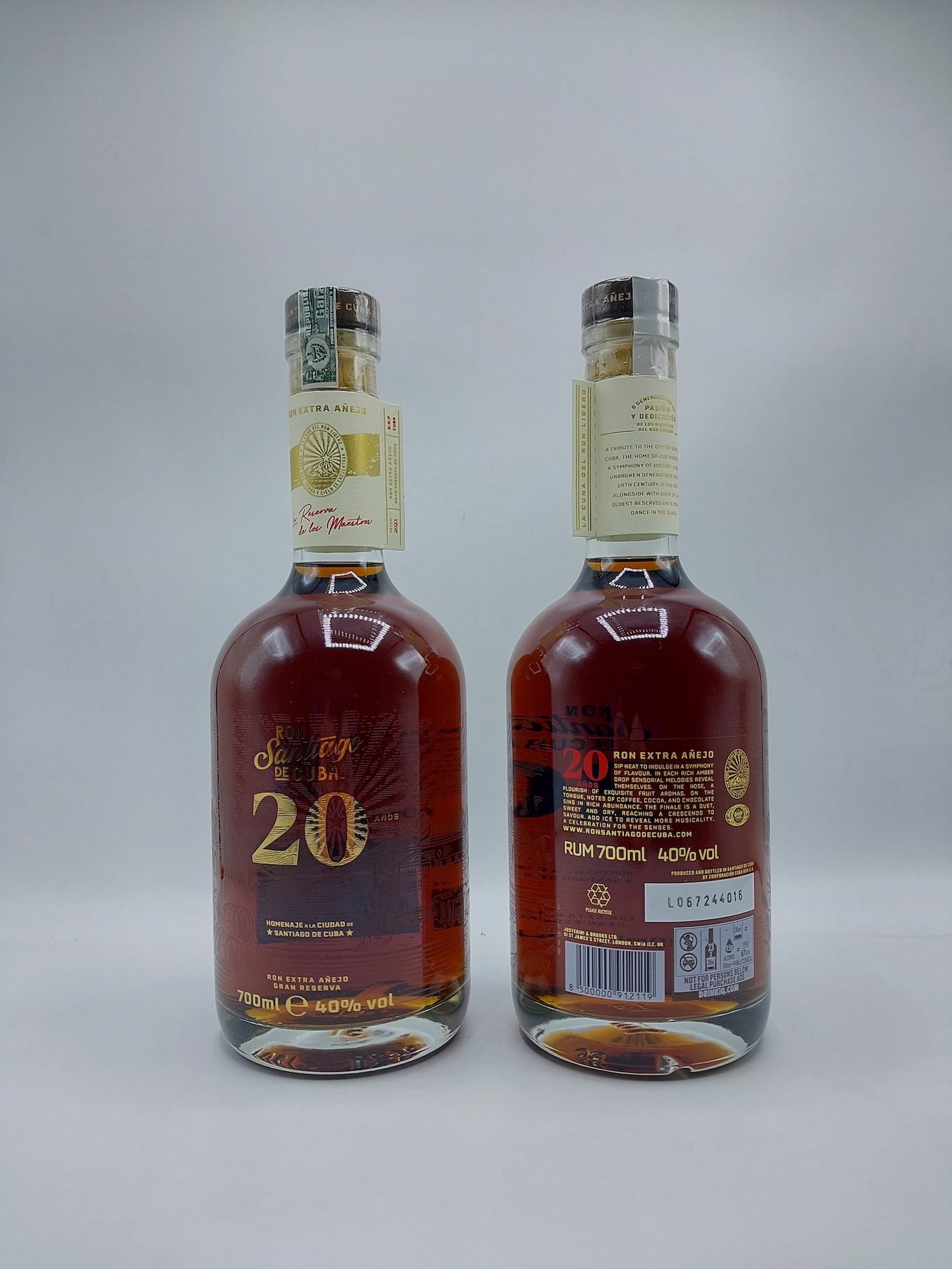 Santiago de Cuba 20 yo Extra Anejo 0.70 lt